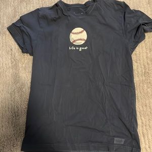 Blue life is good baseball shirt